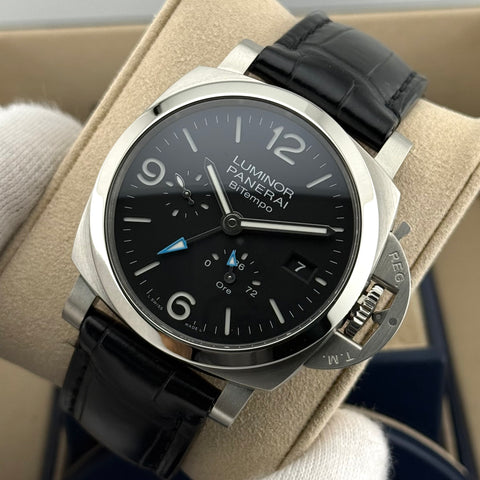 Panerai Luminor BiTempo Power Reserve Ref. PAM01360 | Full-Set 01/2024 | Panerai Garantie 01/2032 | 44mm | Top
