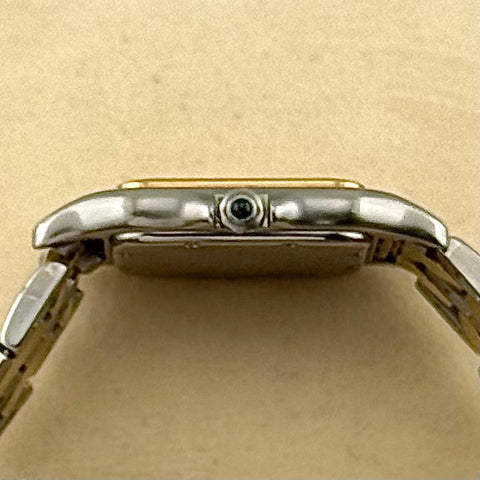 Cartier Panthère Ref. 187949 | 2-row 18k yellow gold | Vintage | 27x27mm | Quartz | Rare | Top