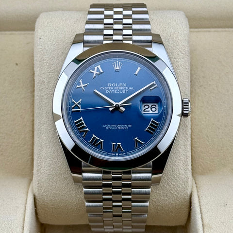 Rolex Datejust 41 Ref. 126300 | Full-Set 2021 | LC100 | Blue Dial | Jubilee | Römisch | 41mm | Top | VIP