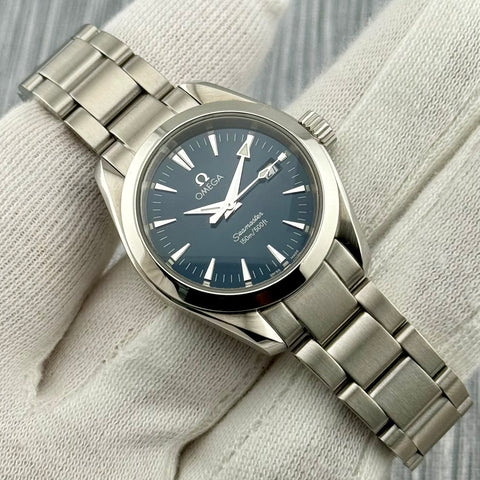 Omega Seamaster Aqua Terra Ref. 2577.80 | Full-Set 2008 | Quartz | 29mm | Blue Dial | Ladies