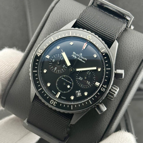 Blancpain Fifty Fathoms Bathyscape Chronograph Flyback Ref. 5200-0130-NABA | Full-Set 10/2021 | Keramik | 43.6mm | Automatic | Like New