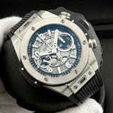 Hublot Big Bang Unico Chronograph Ref. 421.NX.1170.RX | Full-Set 11/2024 | Hublot 11/2026 | Titan | 44mm | Top Condition