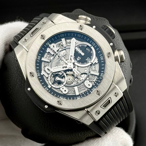 Hublot Big Bang Unico Chronograph Ref. 421.NX.1170.RX | Full-Set 11/2024 | Hublot 11/2026 | Titan | 44mm | Top Condition
