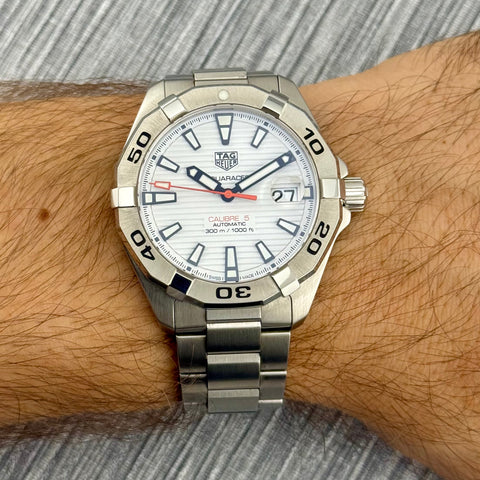 Tag Heuer Aquaracer Calibre 5 Ref. WBD2111.BA0928 | Full-Set 12/2020 | White Dial | 41mm | Automatic | VIP