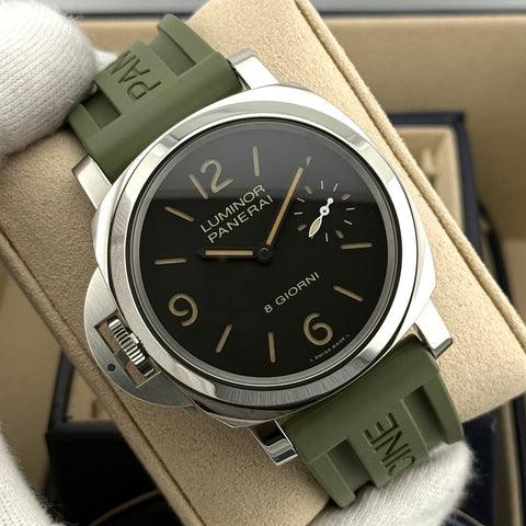 Panerai Luminor Destro Otto Giorni „Boutique Edition“ Ref. PAM01655 | Full-Set 12/2024 | NEU | Unworn | Panerai Garantie 12/2032 | 44mm | Top