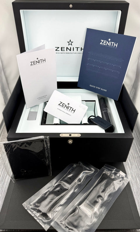 Zenith Defy Extreme Chronograph Ref. 97-9100-9004-02-I001 | Full-Set 12/2024 | Garantie 12/2029 | 45mm | Unworn | Ungetragen | Titan | Top