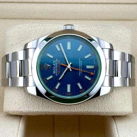 Rolex Milgauss Ref. 116400GV | Full-Set 2022 | Blue Dial | 40mm | Selten | Discontinued | Top | VIP