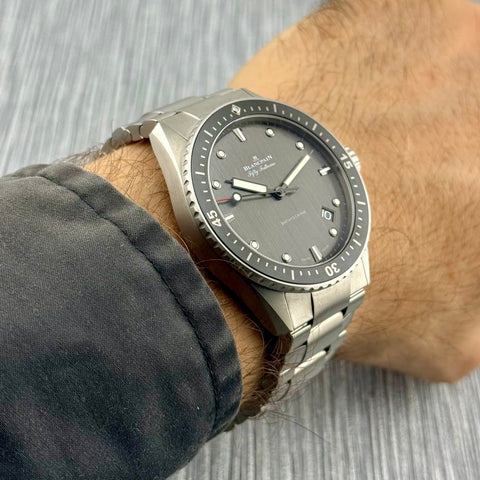 Blancpain Fifty Fathoms Bathyscaphe Ref. 5000 1210 98S | Full-Set 05/2022 | Like New | Titan | 43mm | Top Condition