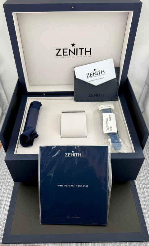 Zenith Defy Skyline Ref. 16.9400.670/51.I001 | Full-Set 10/2024 | Like New | Diamonds | Automatic | Blue Dial | 36mm