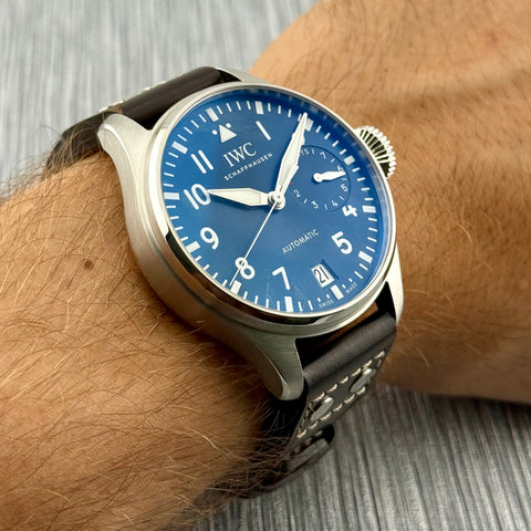 IWC Große Fliegeruhr Big Pilot‘s Watch Le Petit Prince Ref. IW501002 | Full-Set 09/2022 | IWC Garantie 09/2030 | 7Days | 46.2mm | Blue | VIP