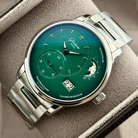 Glashütte Original PanoMaticLunar Ref. 1-90-02-13-32-70 | Full-Set 10/2024 | Ungetragen | Unworn | 40mm | Green Dial | Top