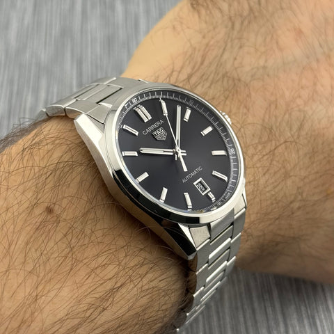 Tag Heuer Carrera Date Calibre 5 Ref. WBN2110.BA0639 | Full-Set 02/2024 | Like New | Black Dial | 39mm | Top