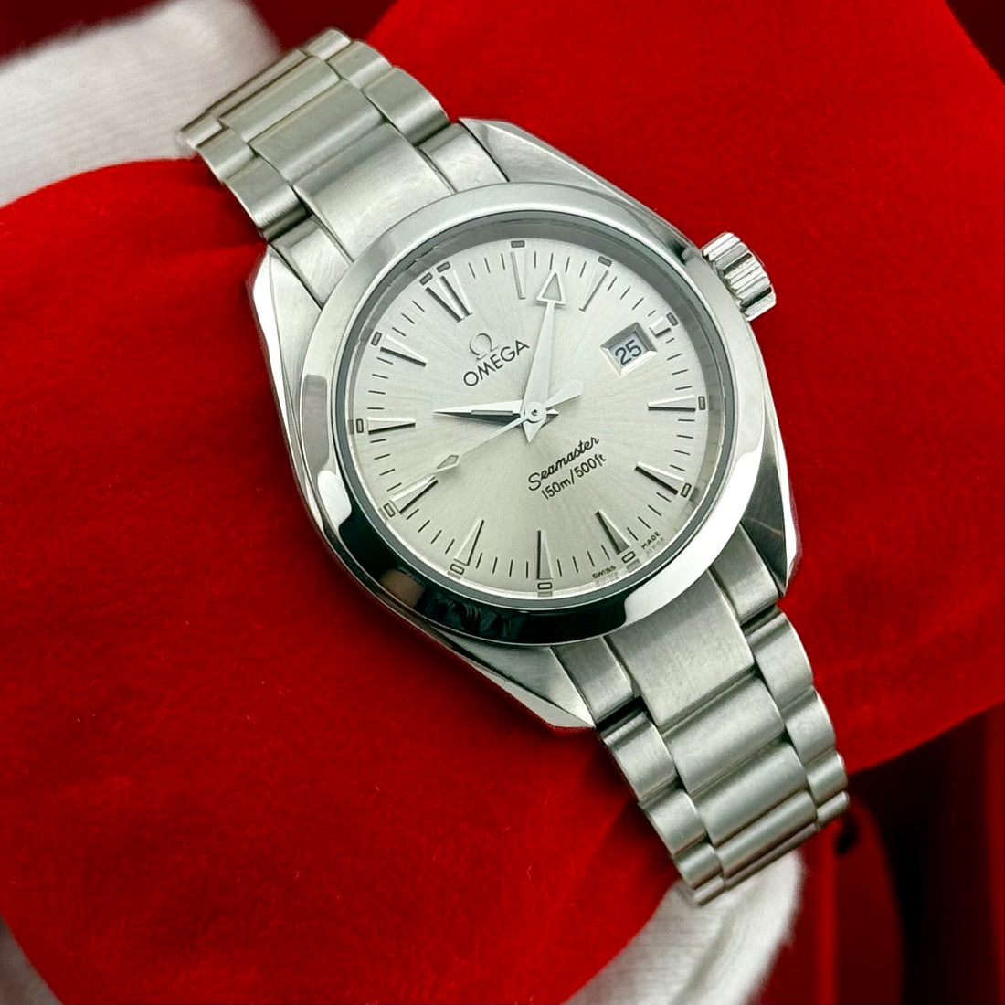 Omega Seamaster Aqua Terra Ref. 2577.30 | Full-Set 2007 | Quartz | Silver Dial | 29mm | Top
