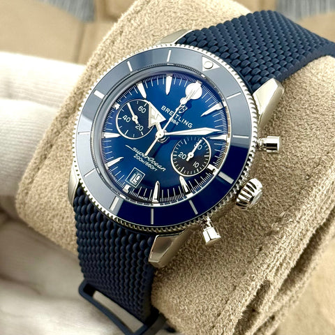 Breitling Superocean Heritage B01 Chronograph 42 Ref. AB0156161C1S1 | Full-Set 07/2025 | NEU | Unworn | 42mm | Blue Dial | VIP