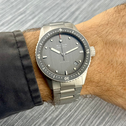 Blancpain Fifty Fathoms Bathyscaphe Ref. 5000 1210 98S | Full-Set 05/2022 | Like New | Titan | 43mm | Top Condition