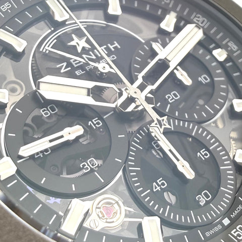 Zenith Defy Extreme Chronograph Ref. 97-9100-9004-02-I001 | Full-Set 12/2024 | Garantie 12/2029 | 45mm | Unworn | Ungetragen | Titan | Top