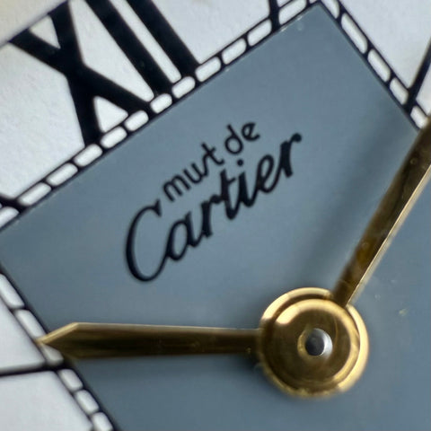 Cartier Tank Vermeil Ref. 5057001 | Quartz | Rare Dial | Vintage | Cartier Strap | 20x28mm | Damen | Ladies | VIP