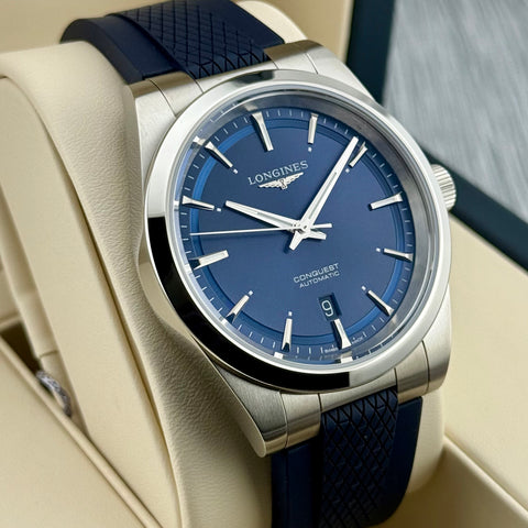 Longines Conquest Ref. L38304929 | Full-Set 07/2025 | NEU | Unworn | Blue Dial | 41mm | VIP