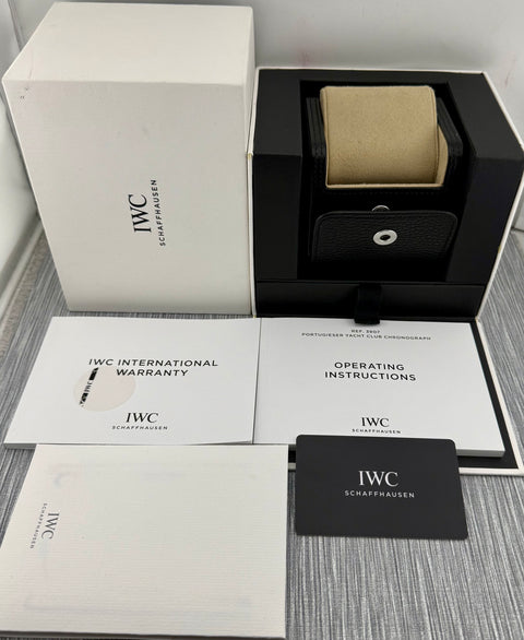 IWC Portugieser Yacht Club Chronograph Ref. IW390701 | Full-Set 12/2020 | IWC Garantie 12/2028 | Top Condition | Blue Dial