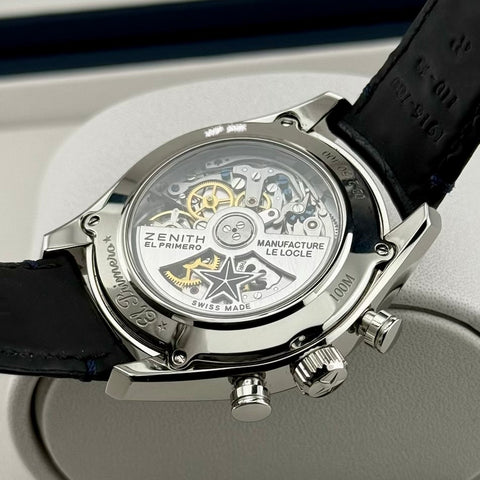 Zenith El Primero 36‘000 VpH Ref. 03.2150.400/53.C700 | Full-Set 12/2024 | Zenith Garantie 12/2029 | 38mm | Blue Dial | Automatic | Top