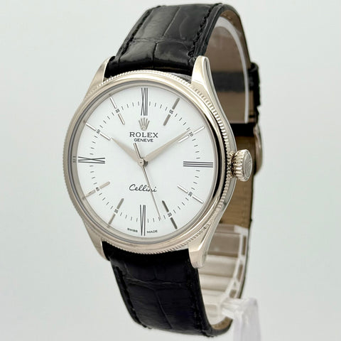Rolex Cellini Time Ref. 50509 | Full-Set 2015 | Serviced 09/2025 | 18K Weissgold | 39mm | Rare
