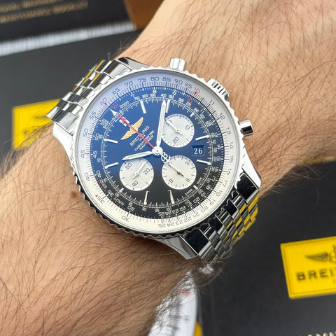 Breitling Navitimer 1 01 Chronograph Ref. AB012721/BD09 | Full-Set 10/2016 | Serviced 12/2025 | Black Dial | 46mm | Top