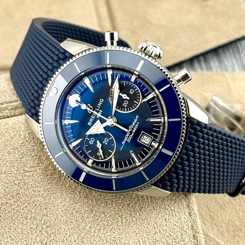 Breitling Superocean Heritage B01 Chronograph 42 Ref. AB0156161C1S1 | Full-Set 07/2025 | NEU | Unworn | 42mm | Blue Dial | VIP