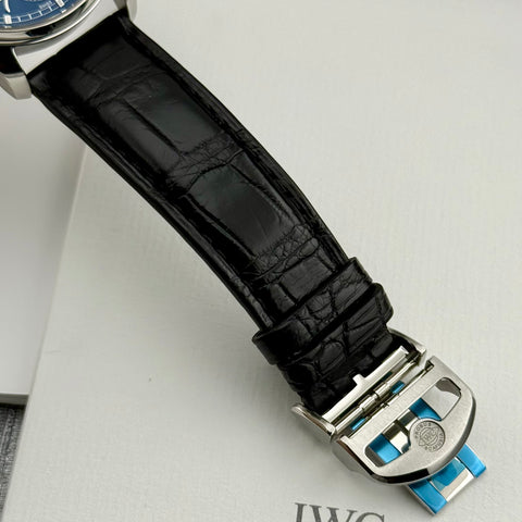 IWC Portugieser Automatic Ref. IW358305 | Full-Set 06/2021 | IWC Garantie 06/2029 | 40,4 mm | Blue Dial | Top