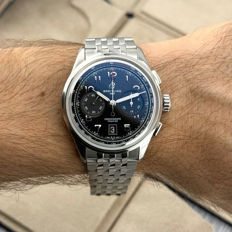 Breitling Premier B01 Chronograph 42 Ref. AB0145221B1A1 | Full-Set 10/2025 | NEU | Automatic | Unworn | Black Dial | 42mm | VIP