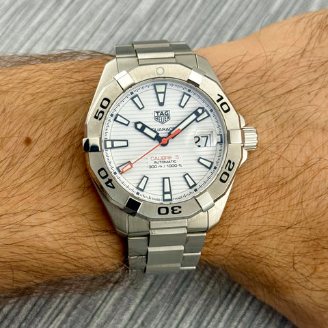 Tag Heuer Aquaracer Calibre 5 Ref. WBD2111.BA0928 | Full-Set 12/2020 | White Dial | 41mm | Automatic | VIP