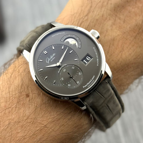 Glashütte Original PanoMaticLunar 40 mm Ref. 1-90-02-43-32-62 | Full-Set 04/2025 | Garantie 04/2027 | Unworn | 40mm | Grey | Top