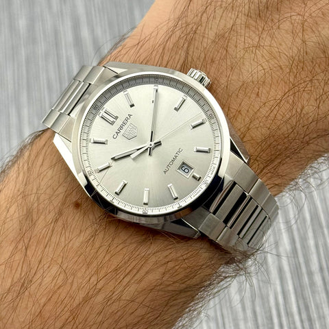 Tag Heuer Carrera Calibre 5 Ref. WBN2111.BA0639 | Full-Set 04/2024 | Like New | 39mm | Silver Dial | Automatic