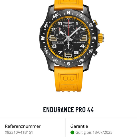 Breitling Endurance Pro Ref. X82310A41B1S1 | Full-Set 07/2023 | Yellow | Gelb | X82310 | Top | VIP
