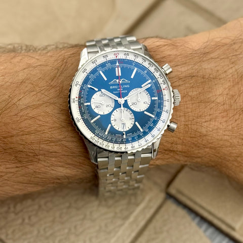 Breitling Navitimer B01 Chronograph 46 Ref. AB0137211C1A1 | Full-Set 10/2026 | NEU | Unworn | Garantie 10/2031 | Blue Dial