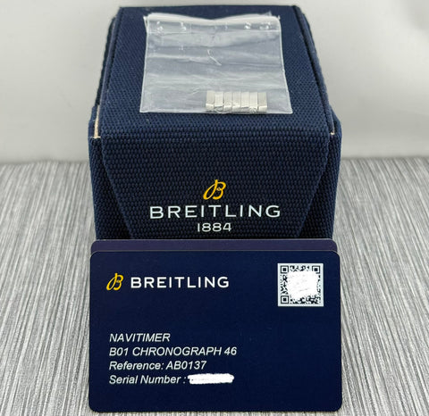 Breitling Navitimer B01 Chronograph 46 Ref. AB0137241L1A1 | Full-Set 04/2022 | Green Dial | Breitling Garantie 04/2027