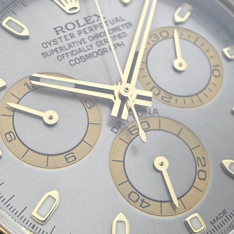Rolex Daytona Bicolor Ref. 116523 | Full-Set 2014 | Unpolished | Grey Dial | 40mm | Top