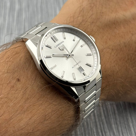Tag Heuer Carrera Calibre 5 Ref. WBN2111.BA0639 | Full-Set 08/2024 | Tag Heuer Garantie 08/2026 | 39mm | Like New | Top | VIP