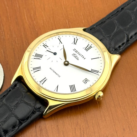 Zenith Elite Ref. 30.0040.680 | Full-Set 2000 | 18K (750er) Gelbgold | Automatic | Date | 36mm | Rare | Top | VIP