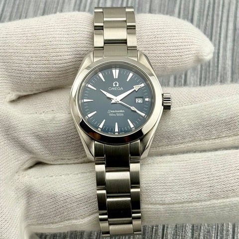 Omega Seamaster Aqua Terra Ref. 2577.80 | Full-Set 2008 | Quartz | 29mm | Blue Dial | Ladies