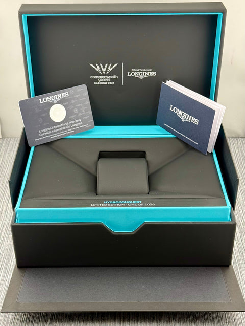 Longines Hydroconquest 42mm Commonwealth Games 2026 Ref. L37884099 | Full-Set 06/2026 | NEU | Unworn | In Stock | Auf Lager | Limited Edition 250 pcs