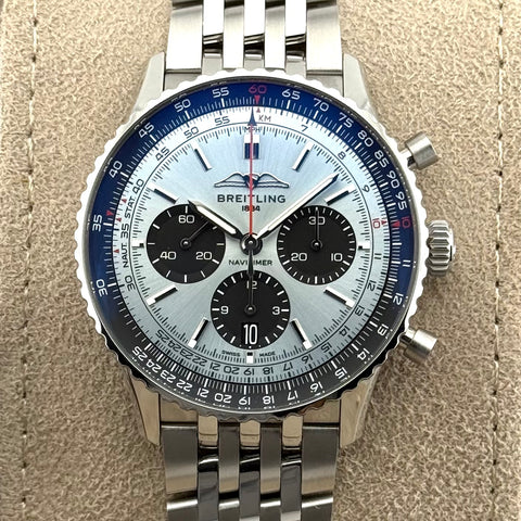Breitling Navitimer B01 Chronograph 43 Ref. AB0138241C1A1 | Full-Set 08/2023 | Ice Blue | Automatic | 43mm | Breitling Garantie 08/2031 | Top | VIP