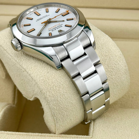 Rolex Milgauss Ref. 116400 | Full-Set 10/2014 | LC100 | Rolex Revision 2022 | 40mm | White Dial | Rare | Top | VIP