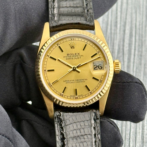 Rolex Datejust 31 Ref. 68278 | Rolex Revision 11/2021 | E-Serie ca. 1991 | 18K Rolex Schließe | 18K Gelbgold | VIP