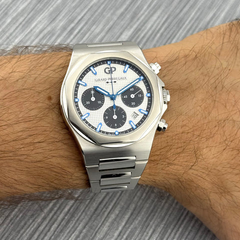 Girard-Perregaux Laureato Chronograph 42 Ref. 81020-11-131-11A | Full-Set 01/2023 | GP Garantie 1/2028 | Panda | Top Condition