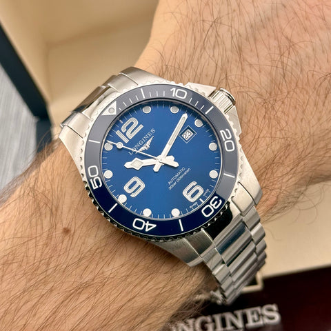 Longines Hydroconquest 43 Ref. L37824966 | Full-Set 2026 | Unworn | NEW | 43mm | Automatic | Blue Dial | Top