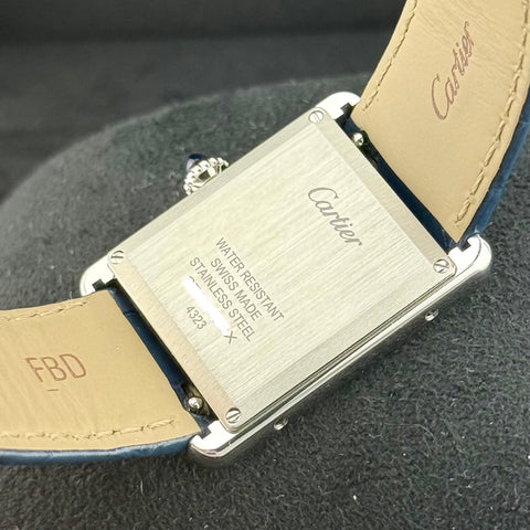 Cartier Tank Must de Cartier Blue Ref. WSTA0055 (4323) | Full-Set 09/2021 | Unworn | Blue Dial | Quarz | Cartier 4323 | Top