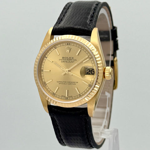Rolex Datejust 31 Ref. 68278 | Rolex Revision 11/2021 | E-Serie ca. 1991 | 18K Rolex Schließe | 18K Gelbgold | VIP