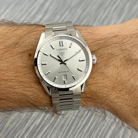 Tag Heuer Carrera Calibre 5 Ref. WBN2111.BA0639 | Full-Set 04/2024 | Like New | 39mm | Silver Dial | Automatic