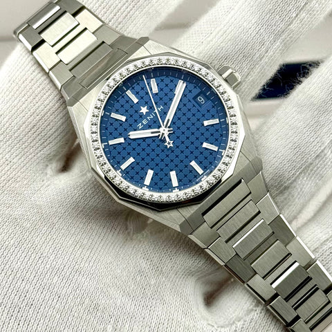 Zenith Defy Skyline Ref. 16.9400.670/51.I001 | Full-Set 10/2024 | Like New | Diamonds | Automatic | Blue Dial | 36mm