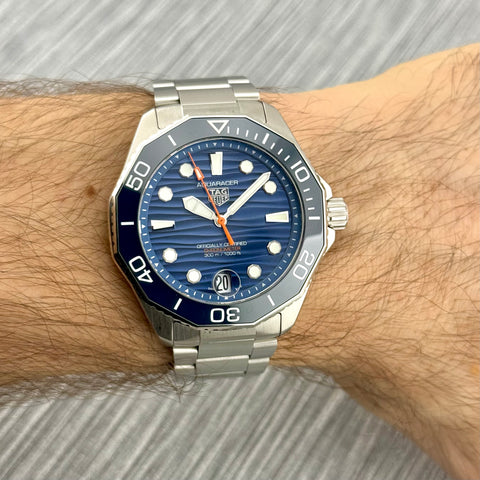 Tag Heuer Aquaracer Professional 300 Date Ref. WBP5111.BA0013 | Papiere 07/2024 | Tag Heuer Service 01/2026 | Blue Dial | 42mm